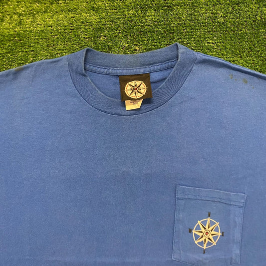 Marlboro Skiing Compass Vintage 90s T-Shirt