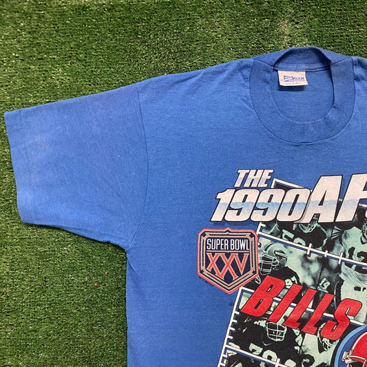 Vintage 90s Essential Buffalo Bills Single Stitch Sports Tee