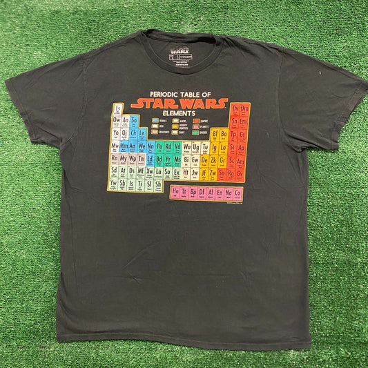 Star Wars Periodic Table Vintage Movie T-Shirt