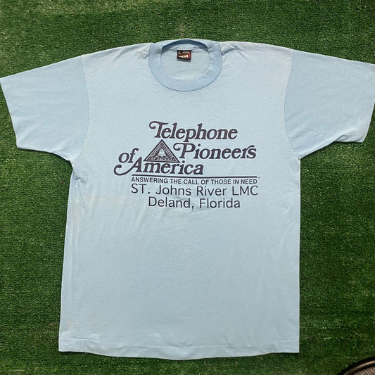 Vintage 80s Telephone Pioneers Essential Single Stitch Tee