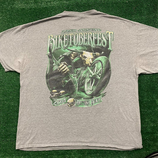 Vintage Y2K Bike Week Skull Choppers Baggy Essential Tee