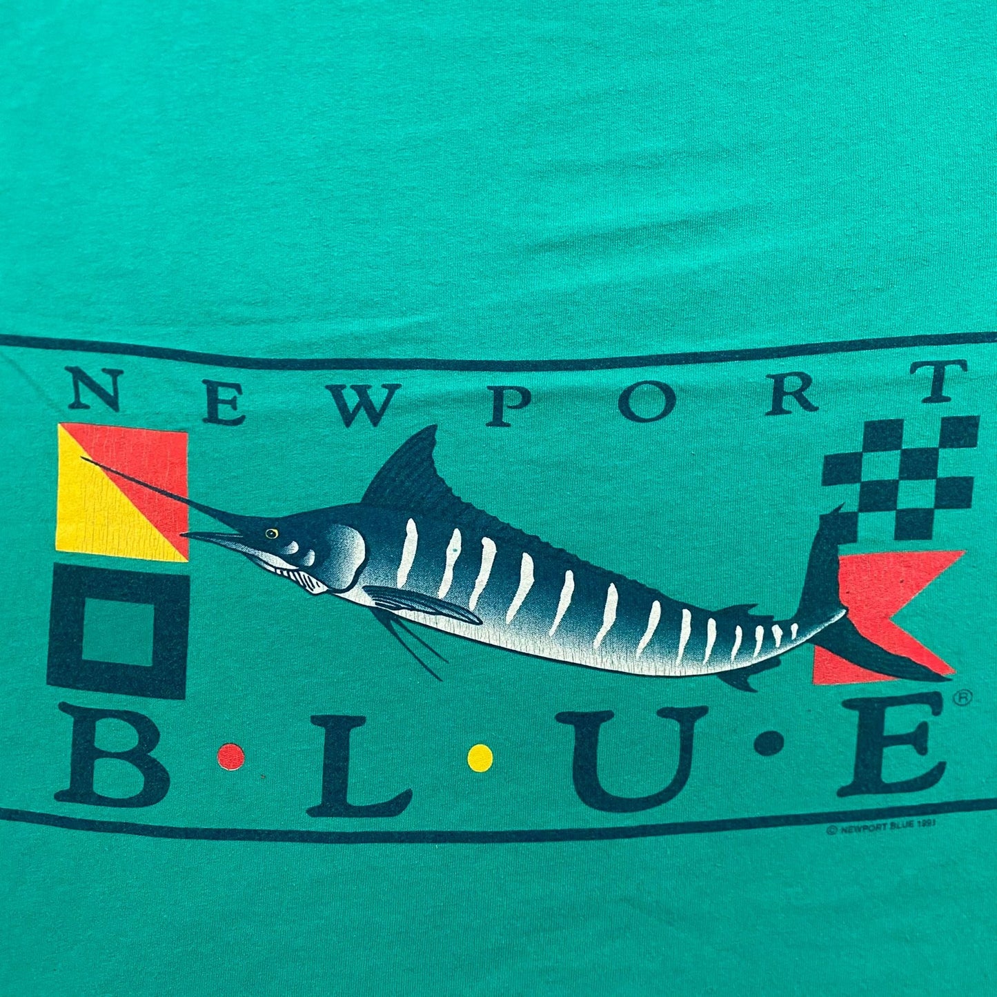 Vintage 80s Newport Nautical Single Stitch Surf Beach Tank