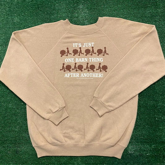 Vintage 90s Barn Funny Quote Essential Crewneck Sweatshirt