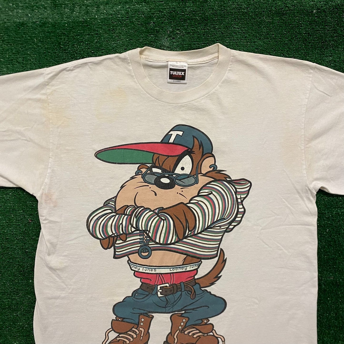 Vintage MLB Boston Red Sox Taz Looney Tunes T-Shirt - Boston Red