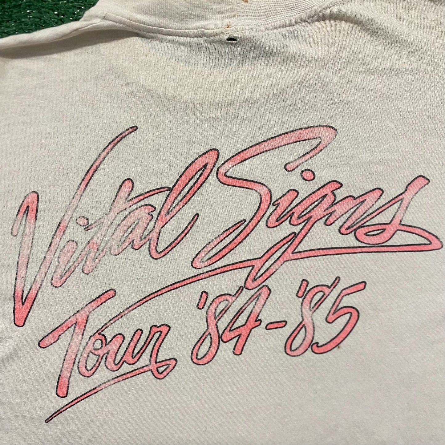 Vintage 80s Survivor Vital Signs Single Stitch Rock Band Tee