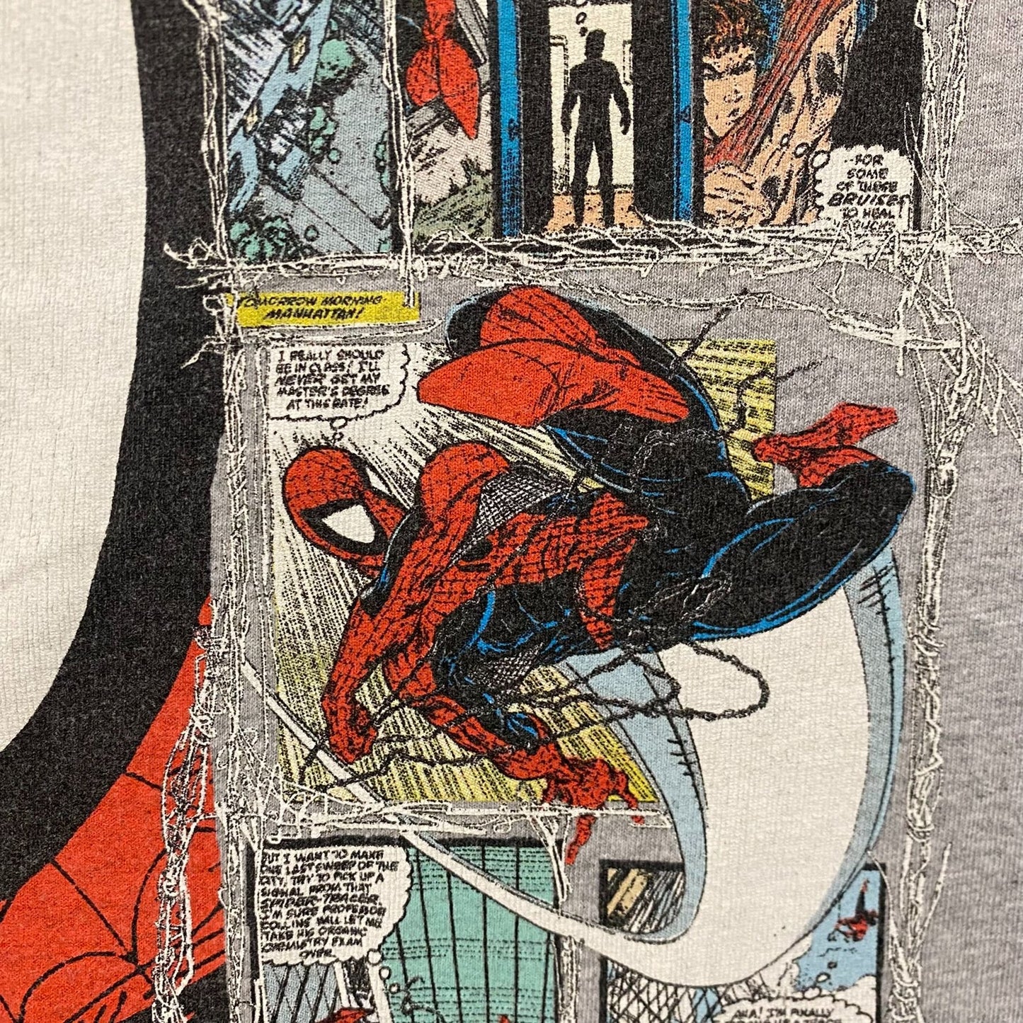Vintage Y2K Spider-Man Cartoon Essential Marvel Comic Tee