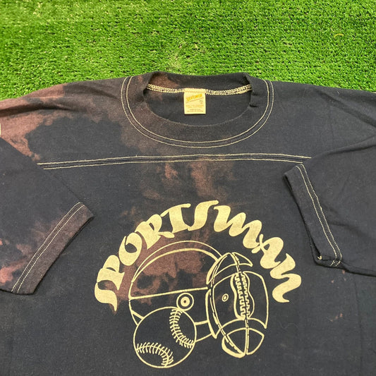 Vintage 80s Essential Sportsman Bleached Sports Jersey T-Shirt
