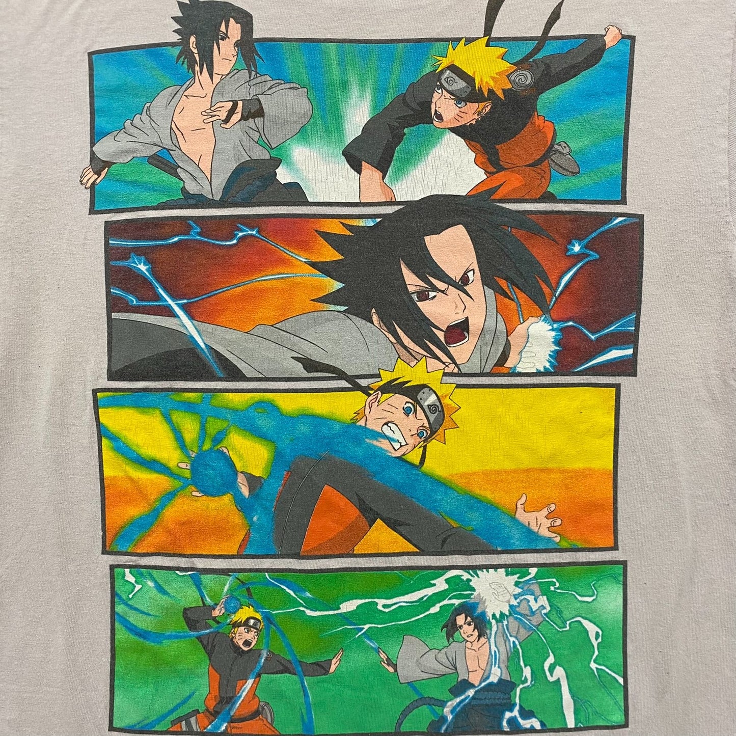 Vintage Y2K Naruto Shippuden Sasuke Japan Anime Manga Tee