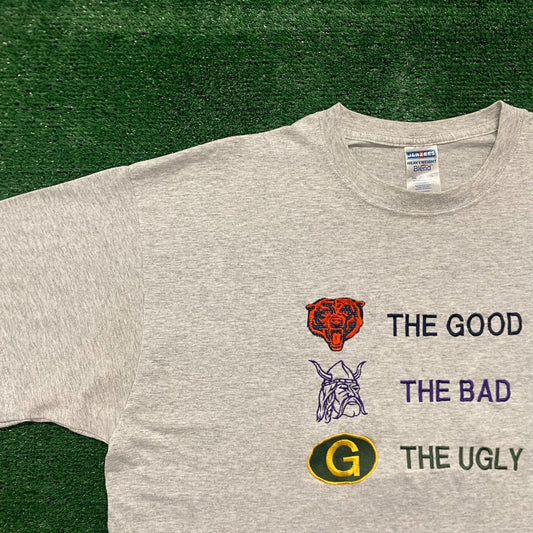 Vintage 90s Chicago Bears Football Baggy NFL Sports Tee
