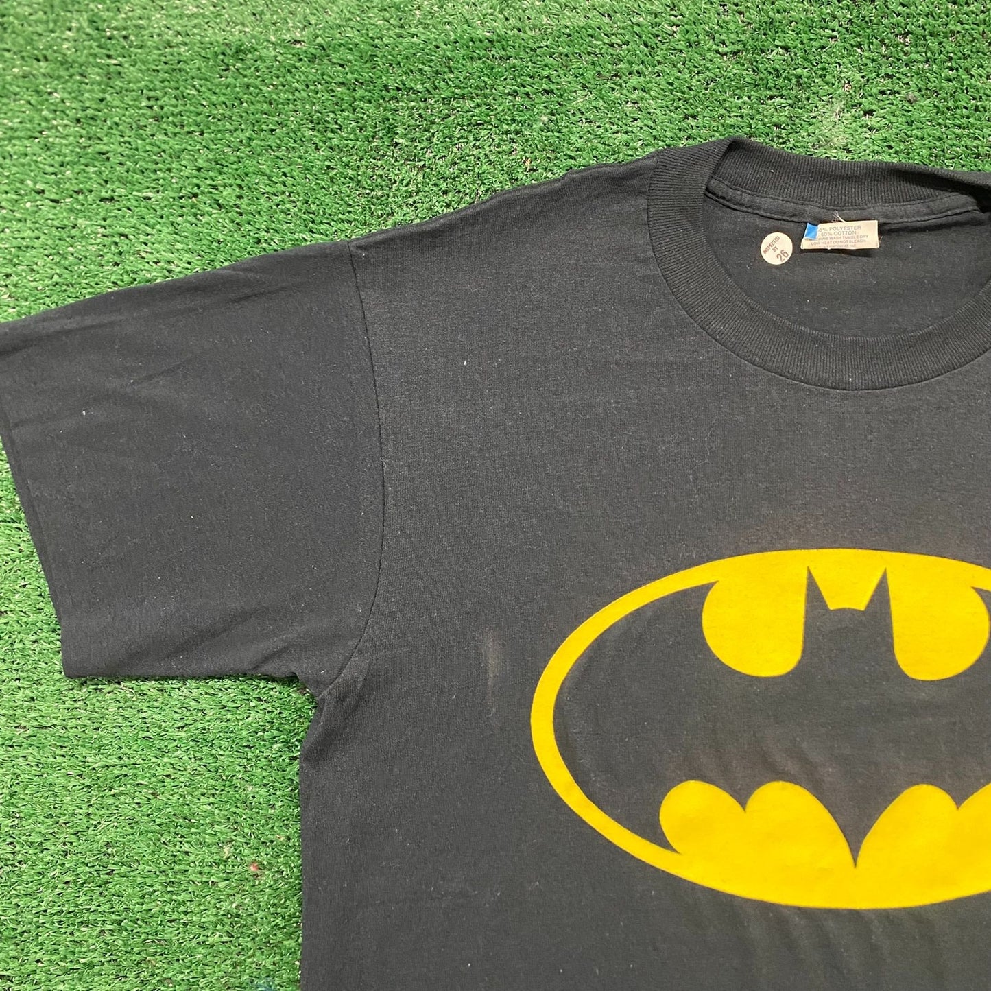 Vintage 80s Essential Batman Logo Comic Single Stitch Tee