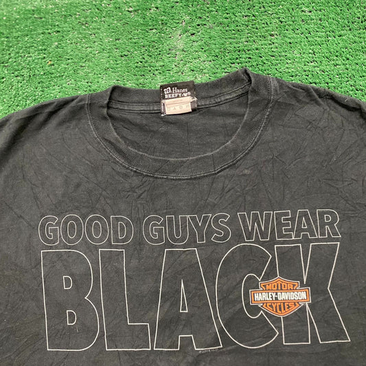 Vintage Y2K Harley Davidson Texas Sun Faded Punk Biker Tee