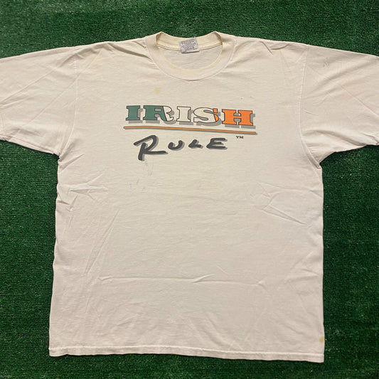 Ireland Irish Humor Vintage 90s Funny T-Shirt
