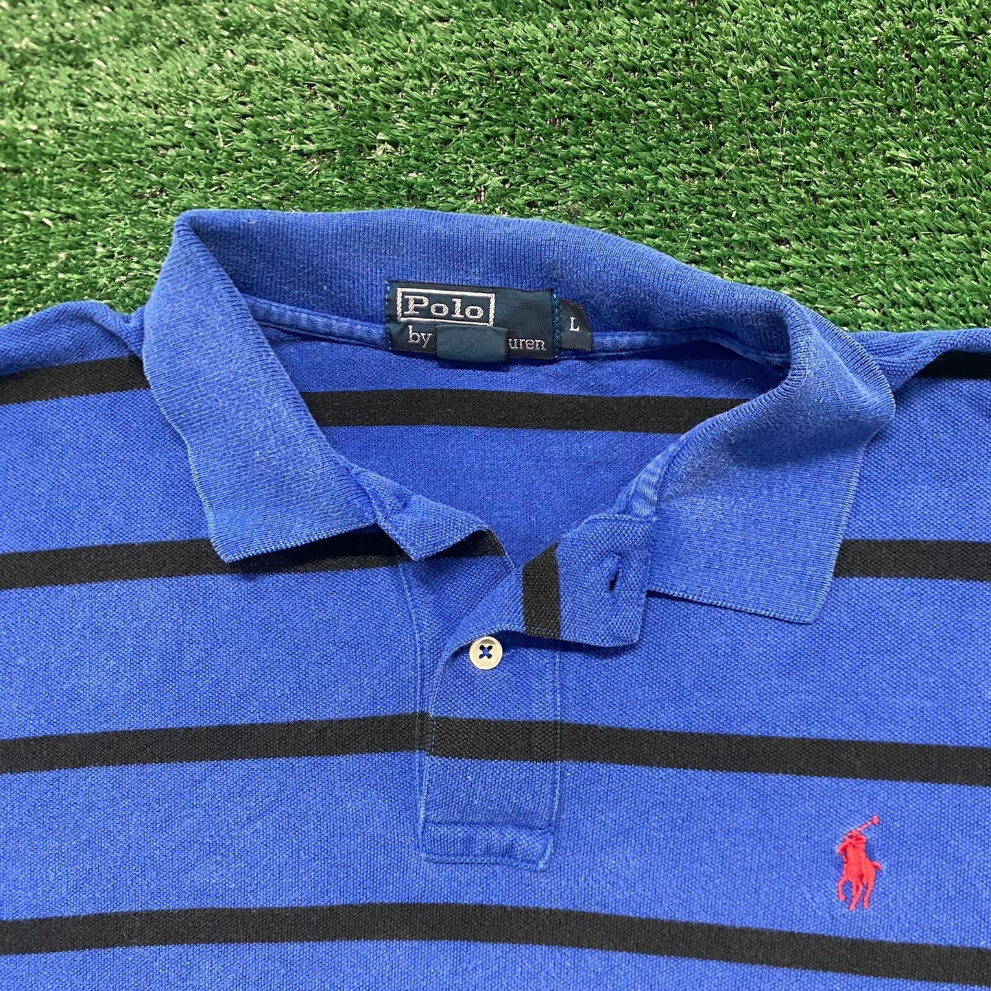 Vintage 90s Polo Ralph Lauren Essential Striped Rugby Shirt