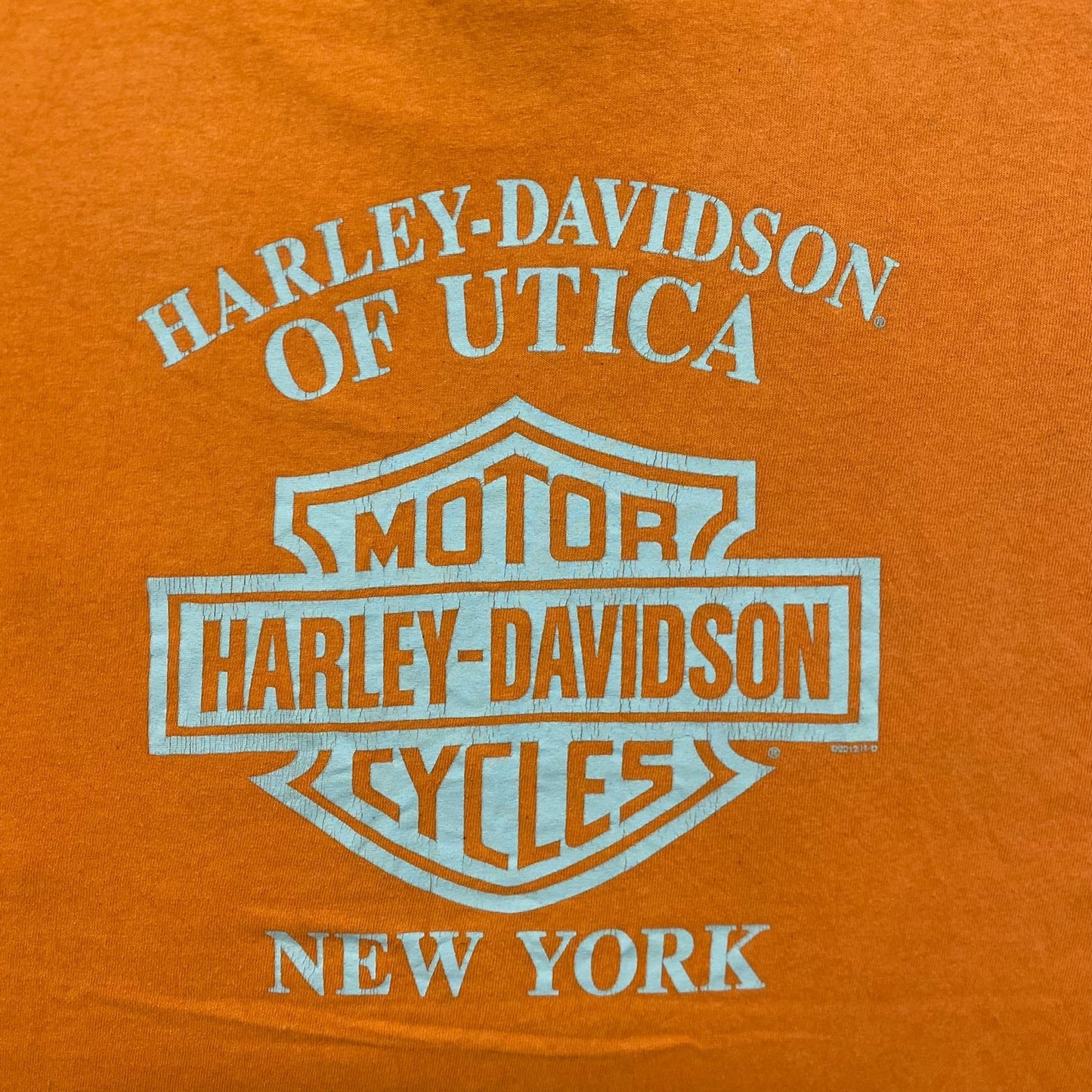 Vintage Y2K Harley Davidson Metallic Steel Biker T-Shirt