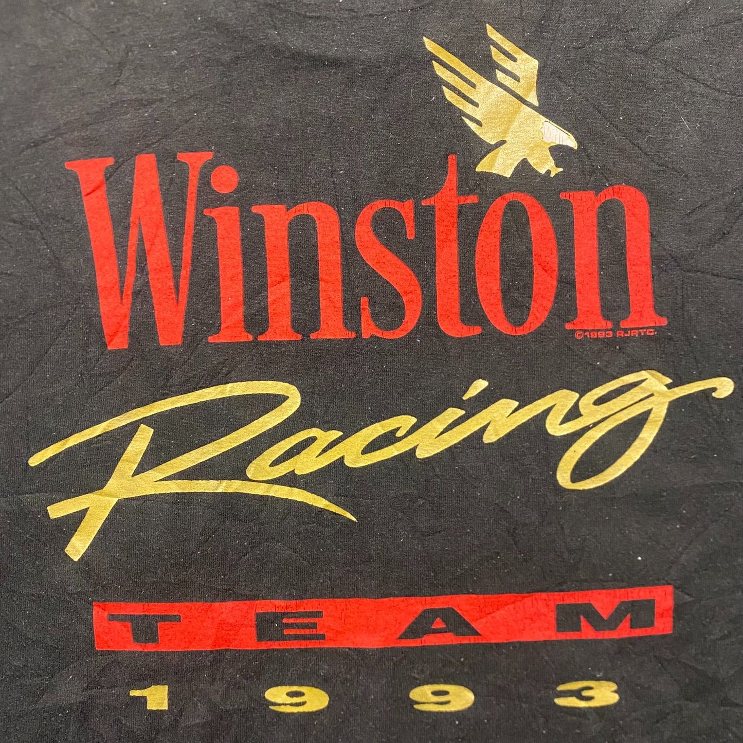 Vintage 90s Winston Racing Team 1993 Baggy Single Stitch Tee