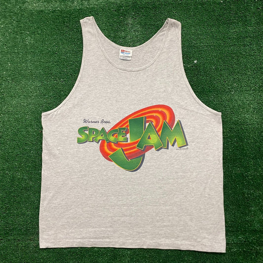 Vintage 90s Space Jam Movie Essential Single Stitch Tank