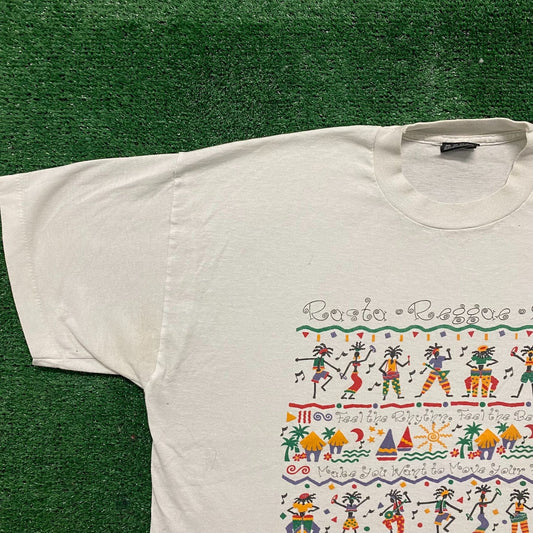 Vintage 80s Bahamas Rasta Reggae Single Stitch Tourist Tee