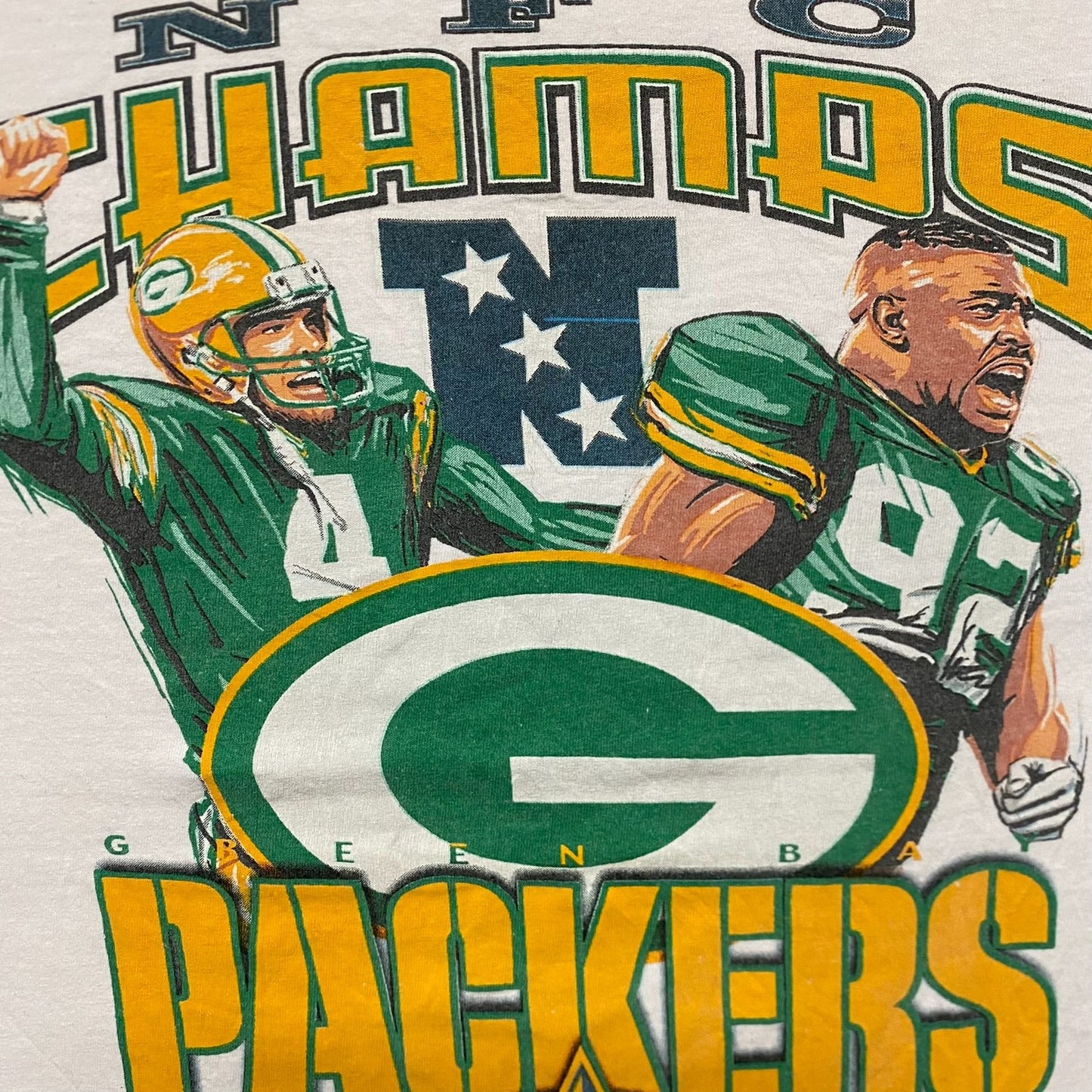 Vintage 90s Essential Baggy Packers Football Sports T-Shirt