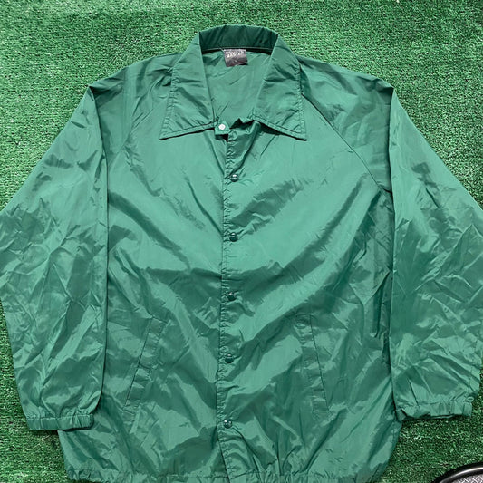 Vintage 80s George Mason University Geology Windbreaker Coaches Jacket