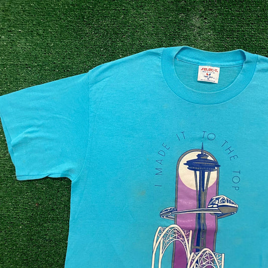 Vintage 80s Essential Seattle Space Needle Single Stitch T-Shirt