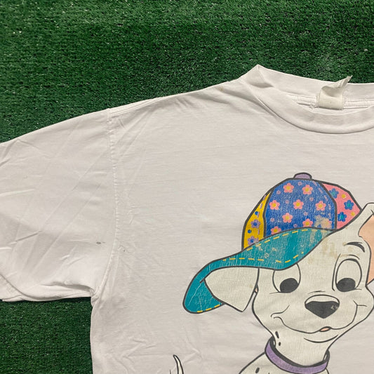 Vintage 90s 101 Dalmatians Shirt Disney Movie Cartoon Dog Tee