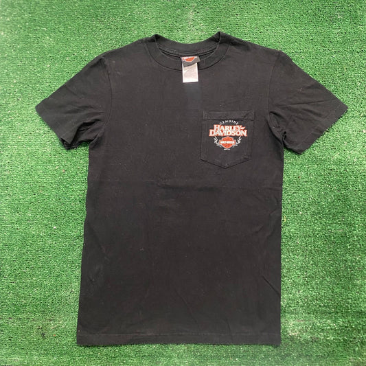 Vintage Y2K Harley Davidson Motorcycles Virginia Logo Tee