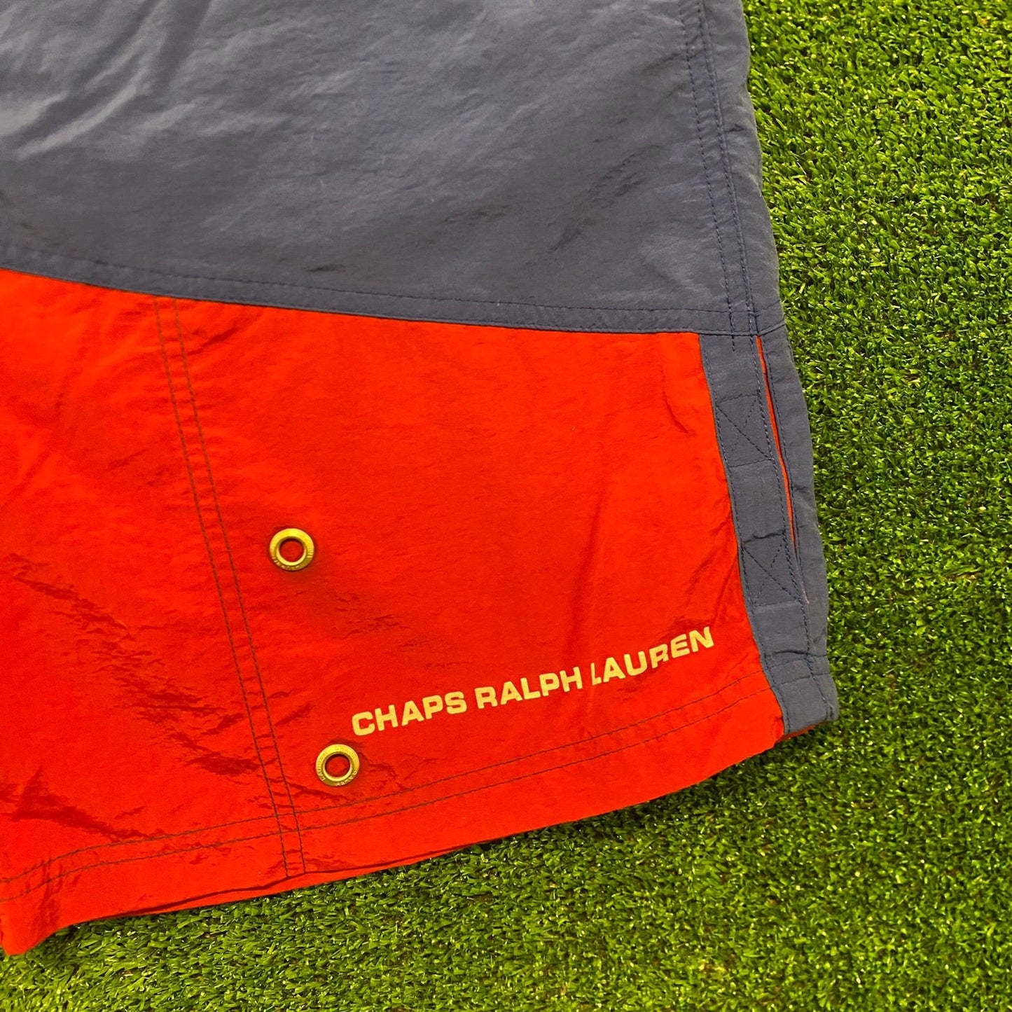 Chaps Ralph Lauren Swimwear Vintage Color Block Swim Trunks