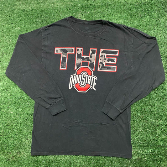 Vintage Y2K Ohio State University Buckeyes Shirt Long Sleeve