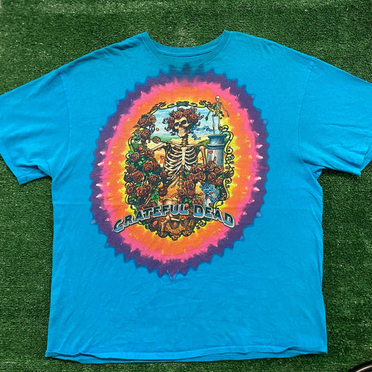 Vintage Y2K Essential Baggy Grateful Dead Skull Band T-Shirt