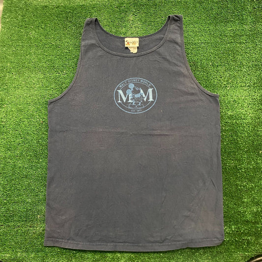 Vintage Y2K Mickey Mouse Sun Faded Essential Disney Tank