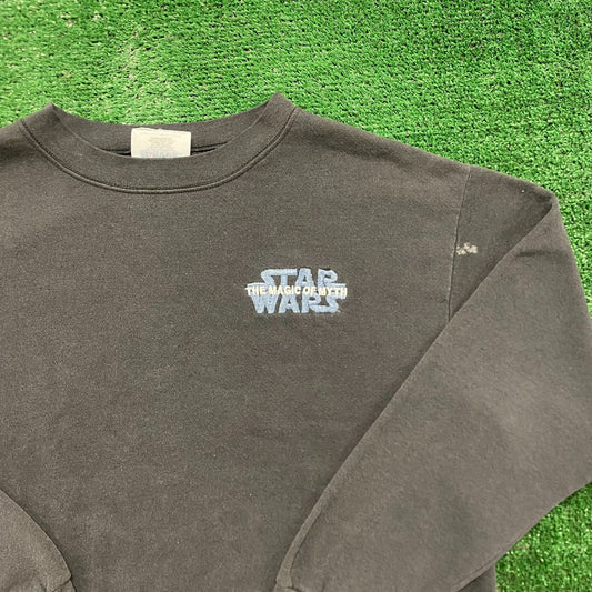 Vintage 90s Star Wars Sun Faded Movie Crewneck Sweatshirt