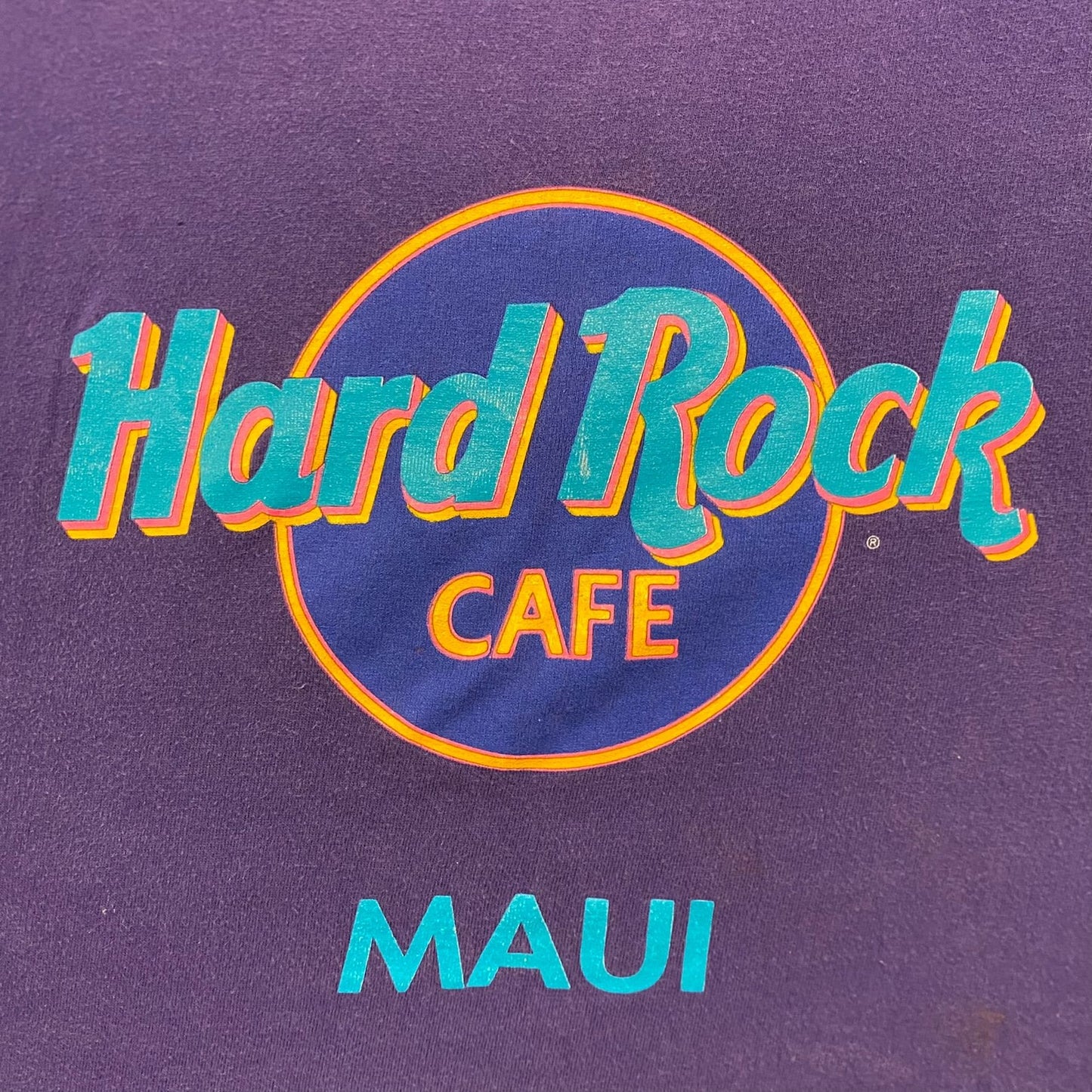 Vintage 90s Hard Rock Cafe Maui Hawaii Single Stitch Tee