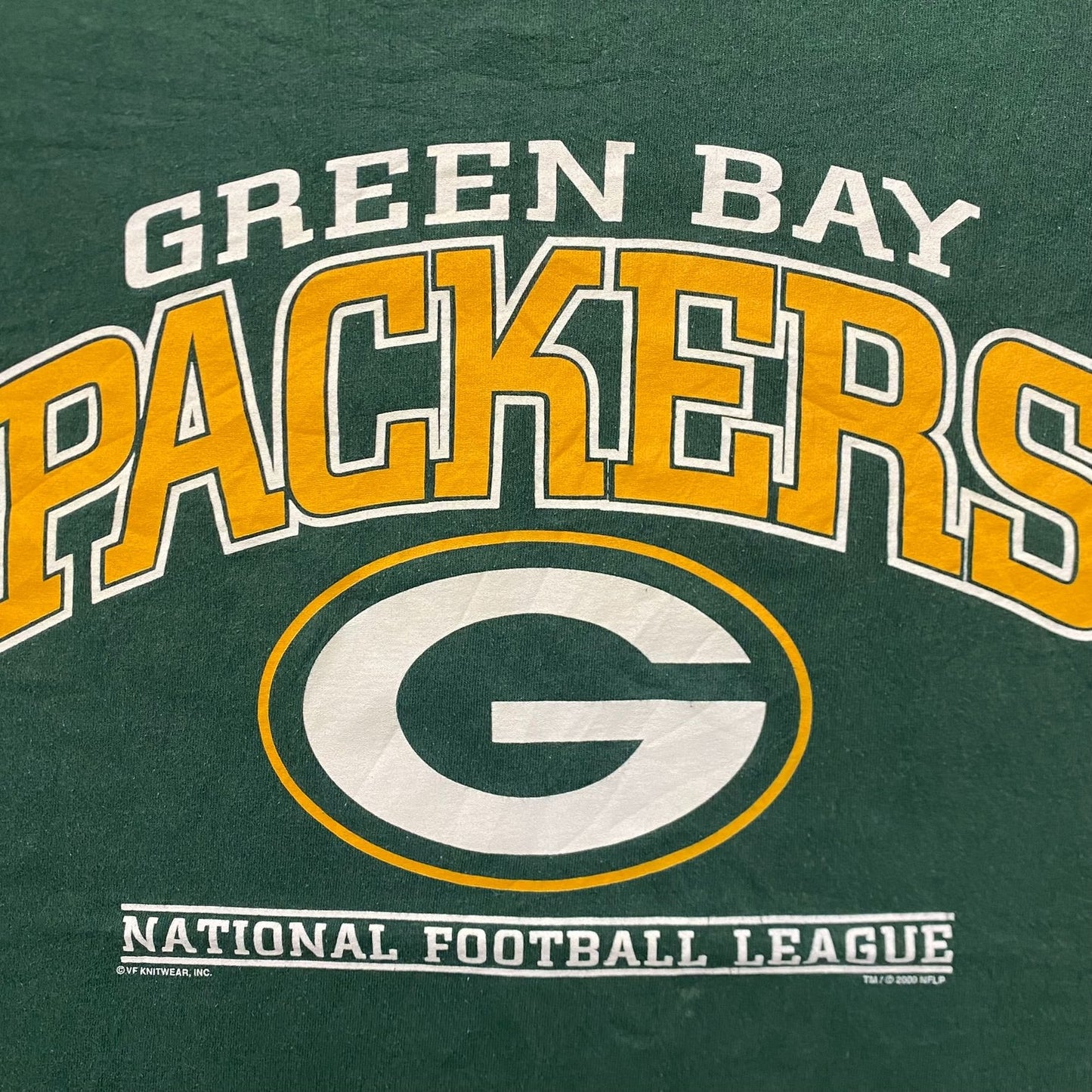 Vintage Y2K Packers Football NFL Sports Sun Faded Baggy Tee