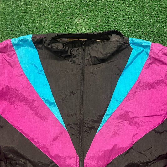 Colorblock Basic Vintage 90s Windbreaker Jacket