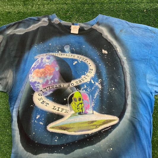 Aliens Extraterrestrials UFO Vintage 90s Space T-Shirt