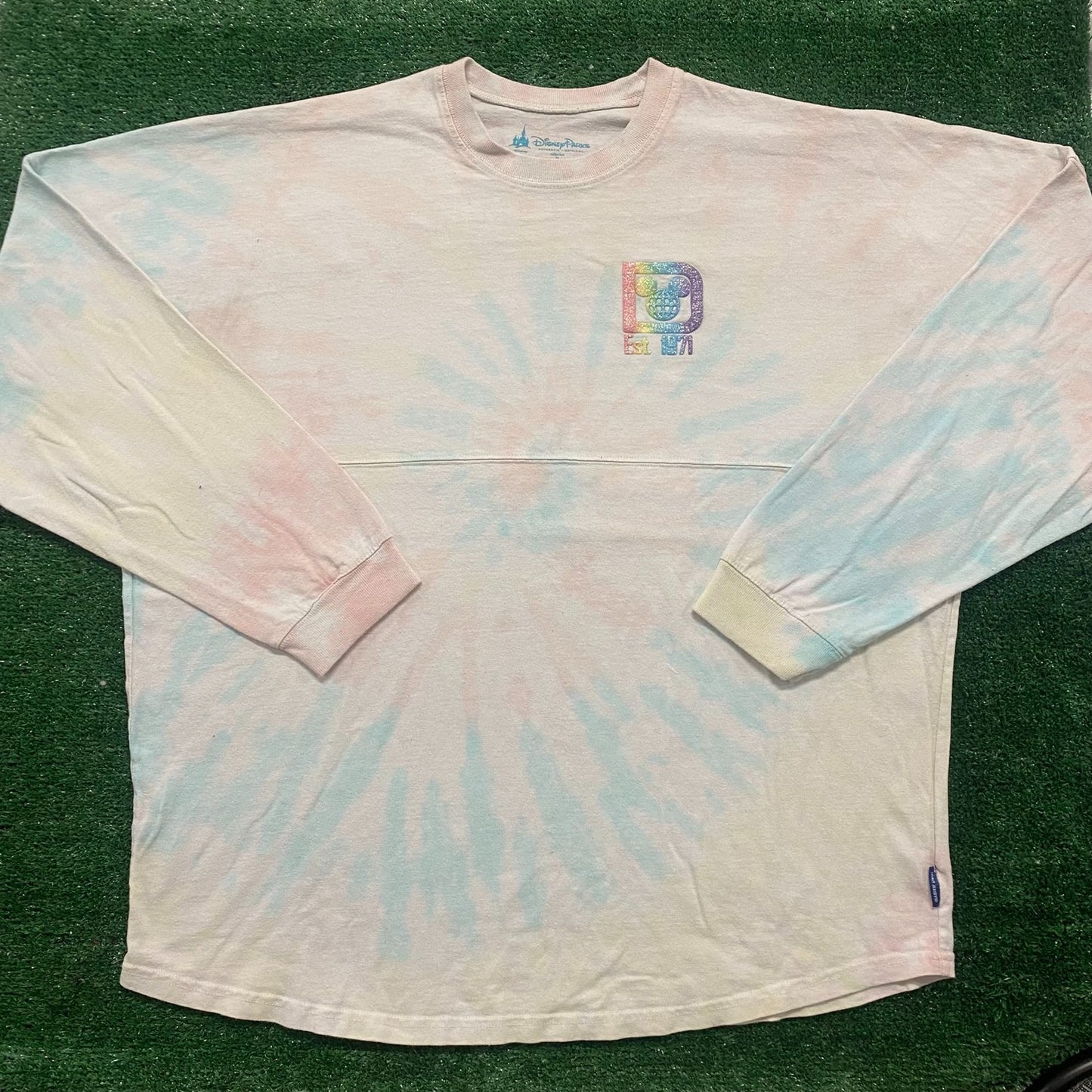 Vintage Y2K Walt Disney World Spirit Jersey Pastel Tie Dye