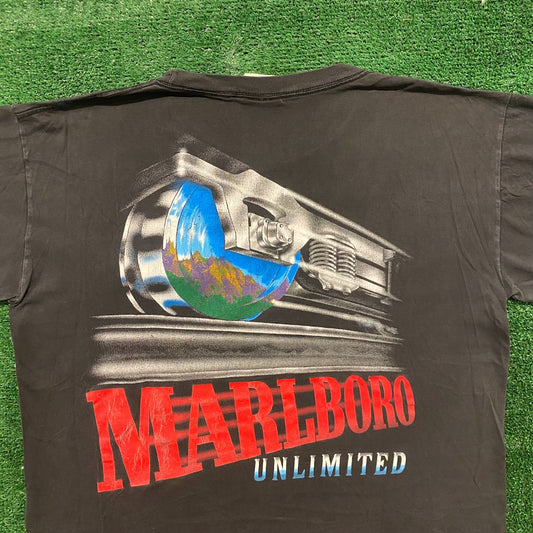 Marlboro Unlimited Train Vintage 90s Single Stitch T-Shirt