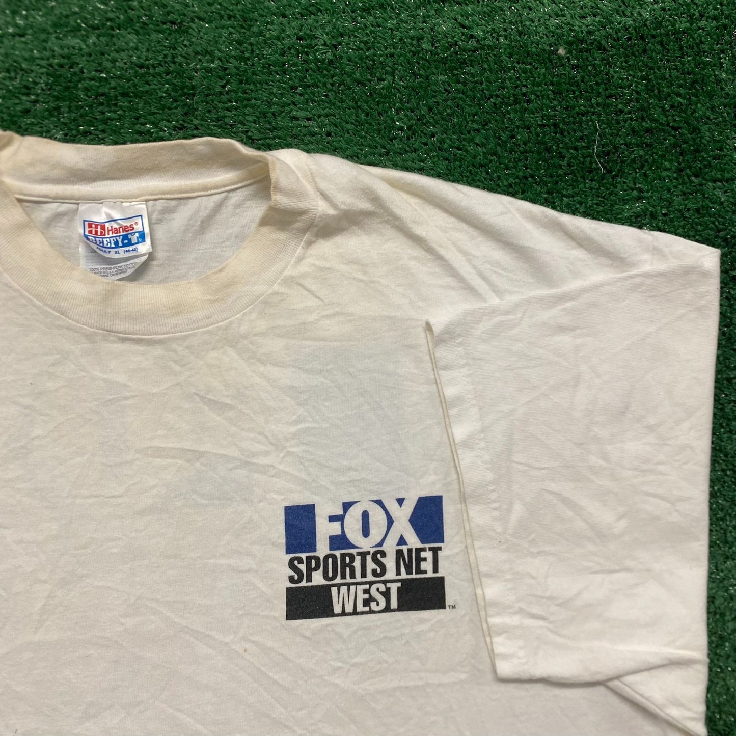 Vintage 90s FOX Sports Los Angeles TV Logo Television Tee