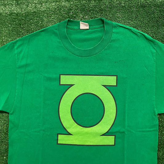 Vintage Y2K Essential DC Comics Green Lantern Logo Movie T-Shirt