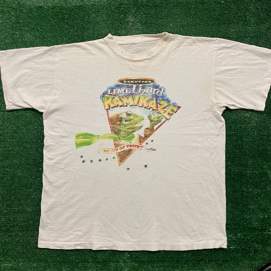 Vintage 90s Essential Kamikaze Lizard Single Stitch T-Shirt
