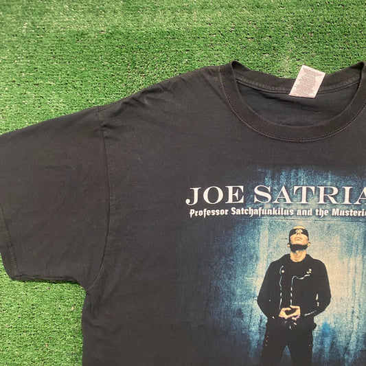Vintage Y2K Joe Satriani Tour Rock Band Concert Baggy Tee