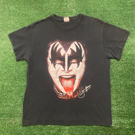 Vintage Y2K KISS Gene Simmons Essential Metal Rock Band Tee