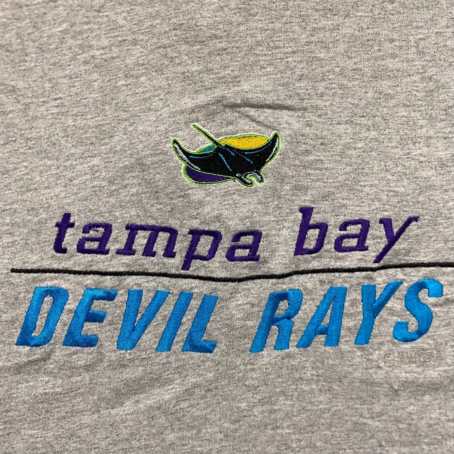 Vintage 90s Tampa Bay Rays Shirt Baggy MLB Baseball Logo Tee