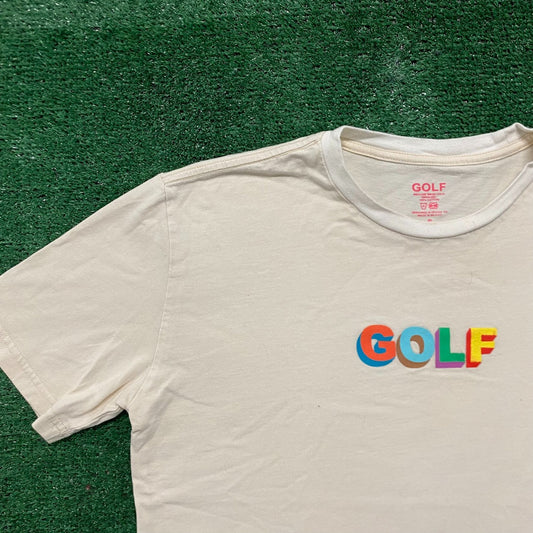 Essential Golf Wang Multi Color 3D Logo OFWGKTA Rap T-Shirt