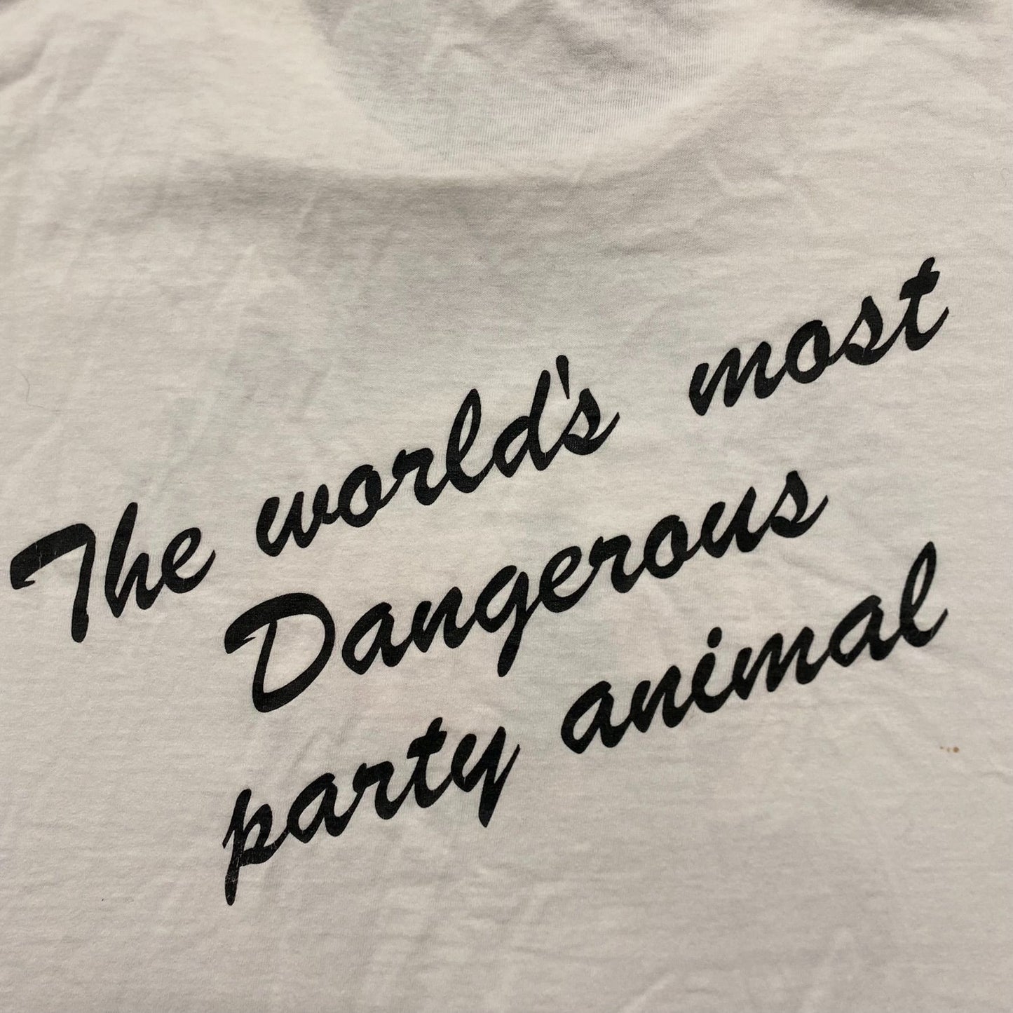 Vintage 90s Party Animal Wolf Single Stitch Tourist Tee