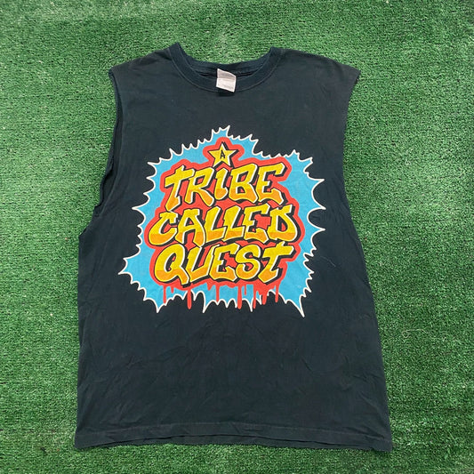 Vintage Y2K A Tribe Called Quest Graffiti Drill Hip Hop Tee