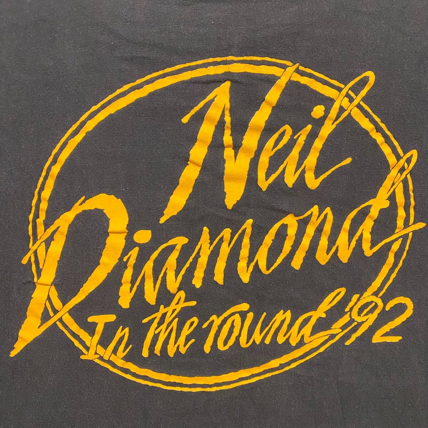 Vintage 90s Neil Diamond Sun Faded Single Stitch Band Tee
