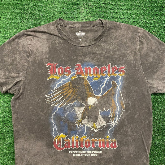 Hollister Los Angeles World Tour Storm Eagle Band T-Shirt