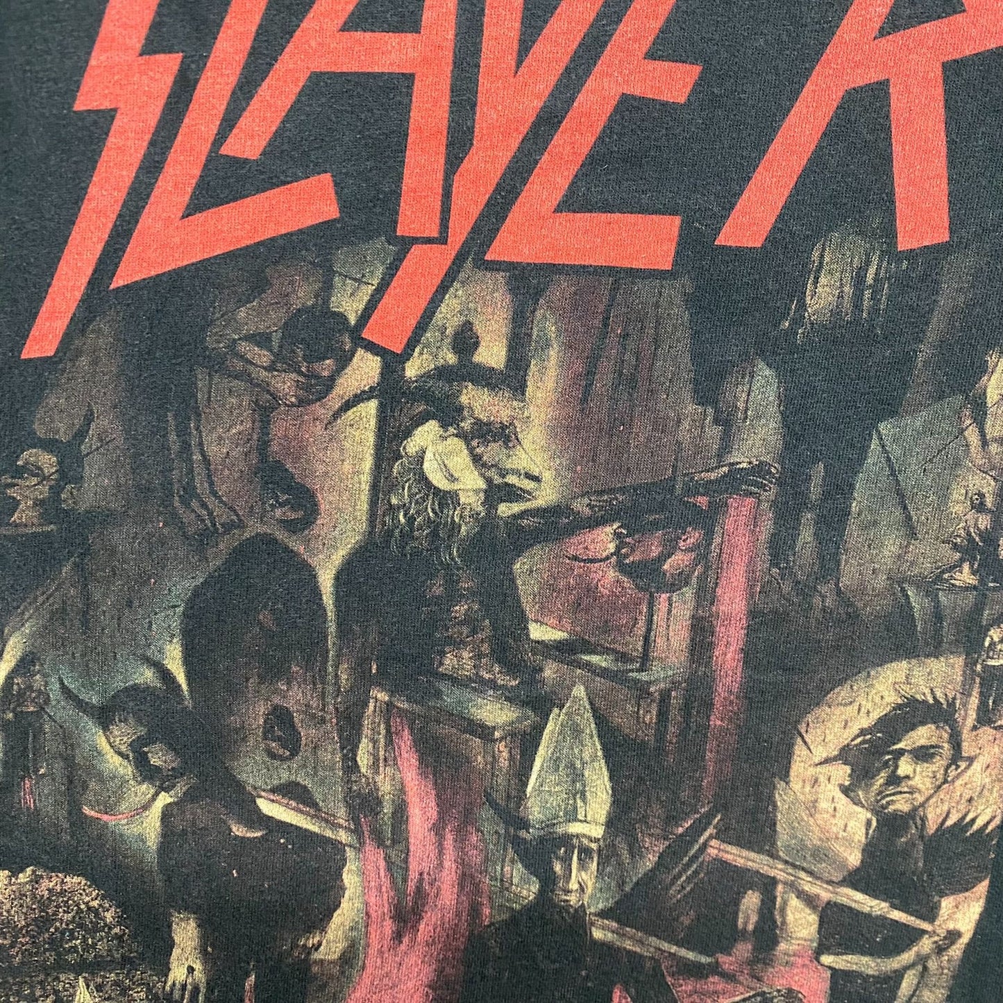 Vintage Y2K Slayer Metal Band Shirt Reign in Blood Tour Tee