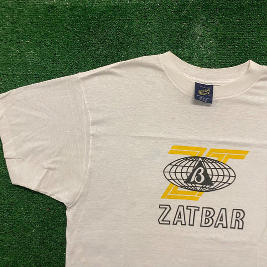 Vintage 80s Zatbar Earth Globe Single Stitch T-Shirt